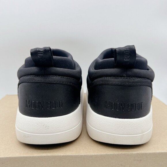 Moon Boot Park Soft Flower Slip On logo-print Boots Sneakers US 7 Black/ White - Picture 8 of 14